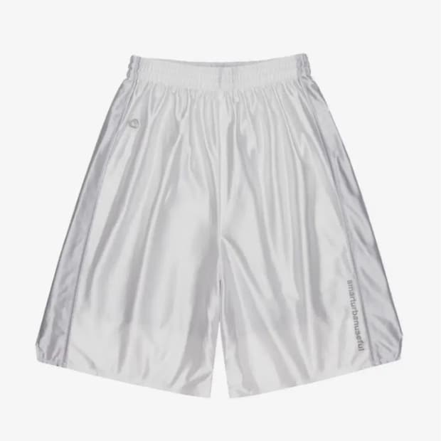 suu 스마트어반유즈풀 샤이닝 트랙쇼츠 화이트