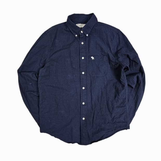 [L] 아베크롬비 앤 피치 네이비 버튼다운 셔츠