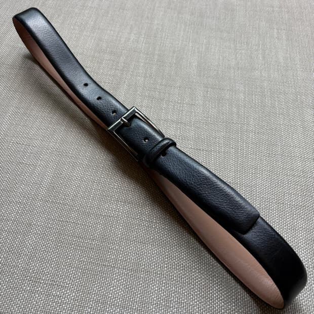 [31-32] USA NEXT 이탈리안 블랙 레더 벨트