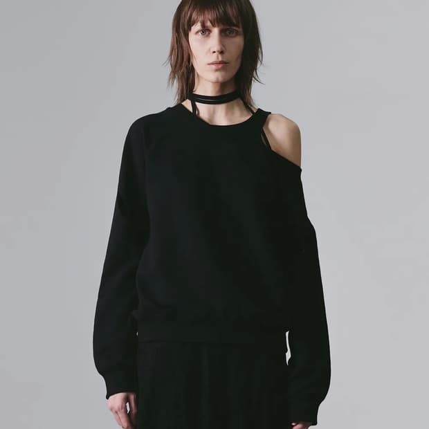 나체 SLIT LAYERED SWEAT SHIRT