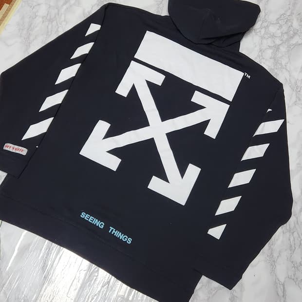 Off-White 오프화이트 17F/W 에로우 후드티