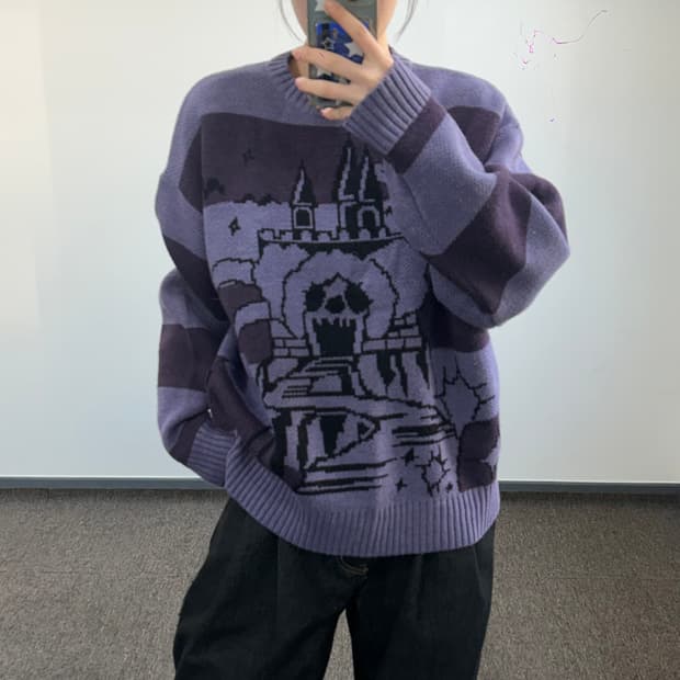 Niceghostclub 나이스고스트클럽 head castle 다크퍼플