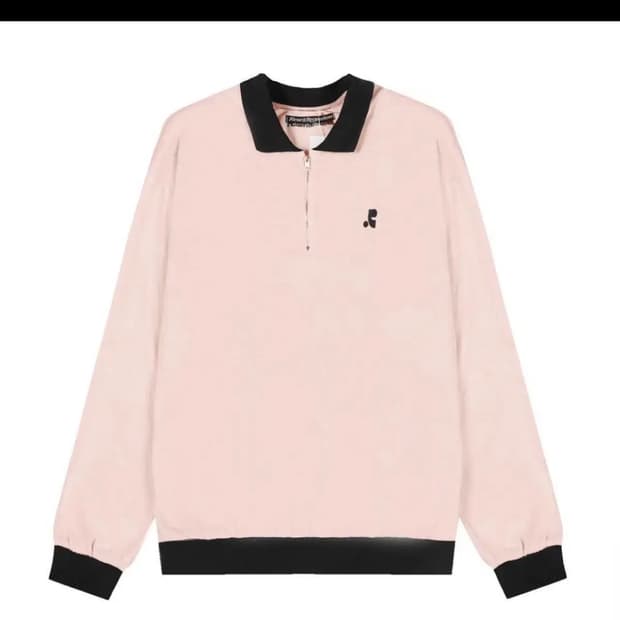 레스트앤레크레이션 벨벳 하프 집업 맨투맨(거의새상품)