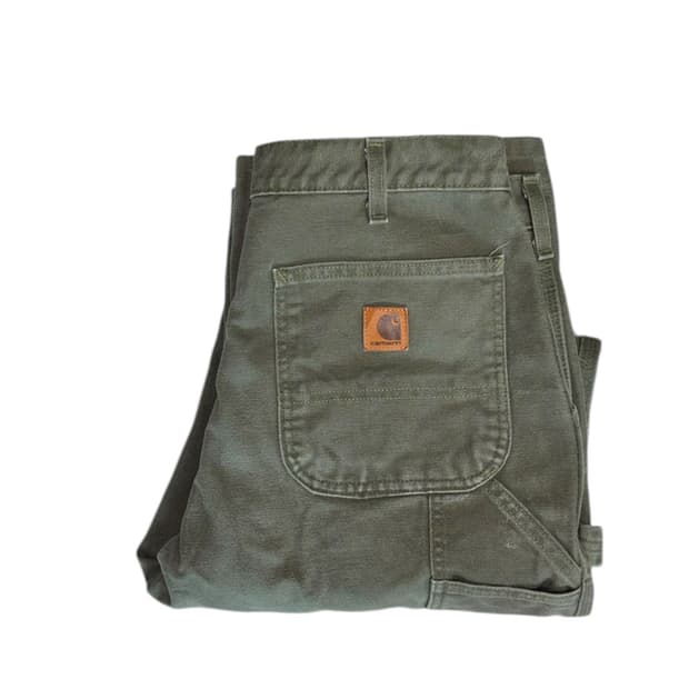 칼하트 b11 모스그린 싱글니 카펜터 워크팬츠