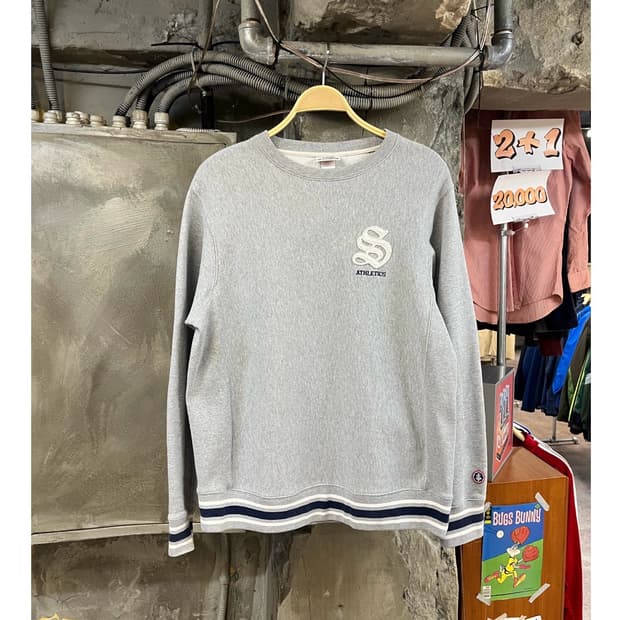 스투시 맨투맨 그레이 XL #csz3160