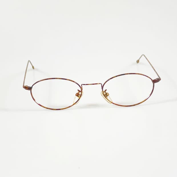 토터스쉘 슬림 오벌 메탈 프레임 빈티지 안경