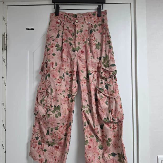 R13 플로럴 카고 팬츠