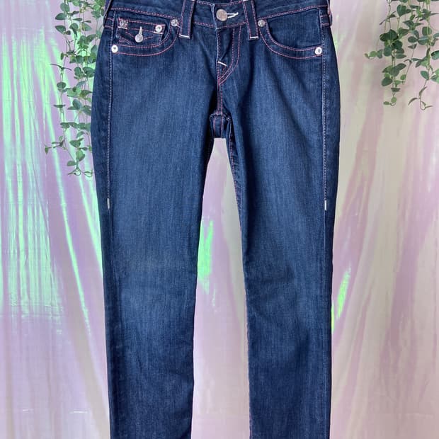 트루릴리전 스키니핏 골반팬츠 lowrise denim