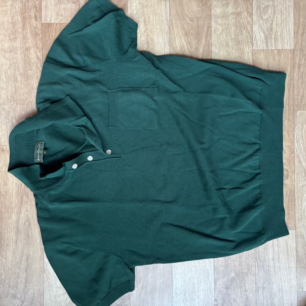 부기홀리데이 반팔 니트 (Deep Green)