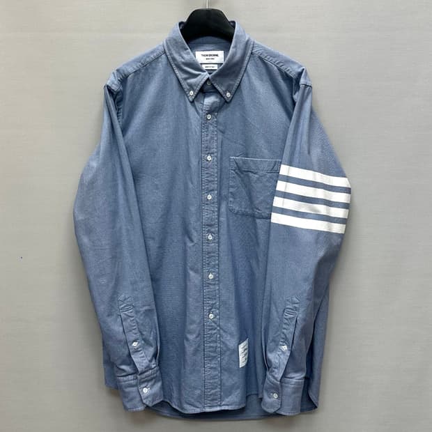 톰브라운 4바 스트라이프 솔리드 플란넬 셔츠 ( 4 )