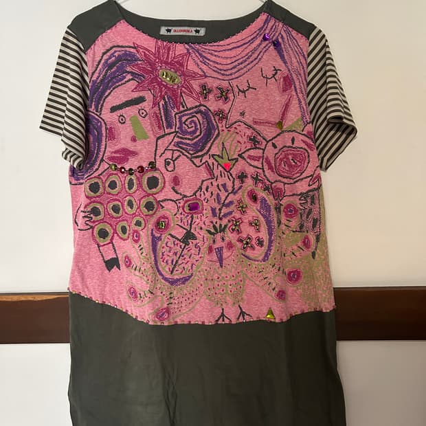 돼지 가족 롱티셔츠 