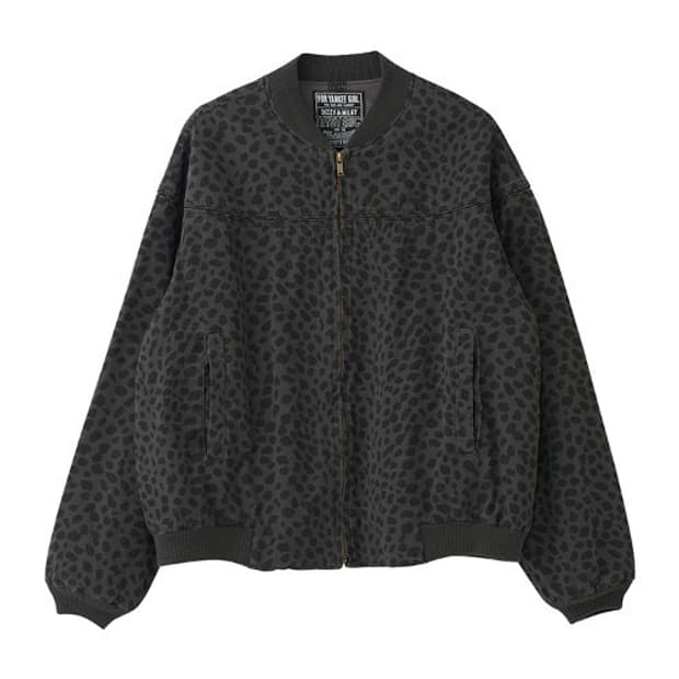 히스테릭글래머 블랙 레오파드 블루종 M