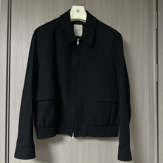 (L) 벨리에 다이애그널 블루종 블랙