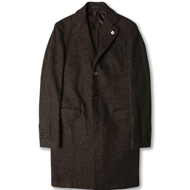 라르디니 [Lardini] 브라운 울 스탠다드 싱글 코트
