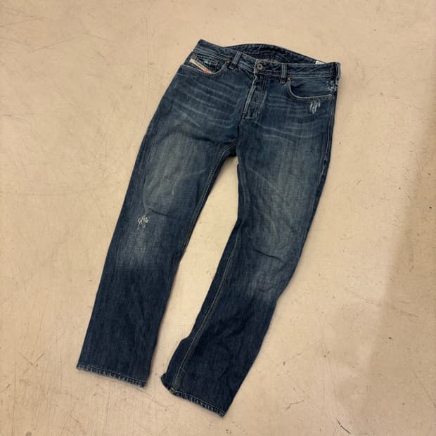 디젤 데미지 워싱 데님 팬츠