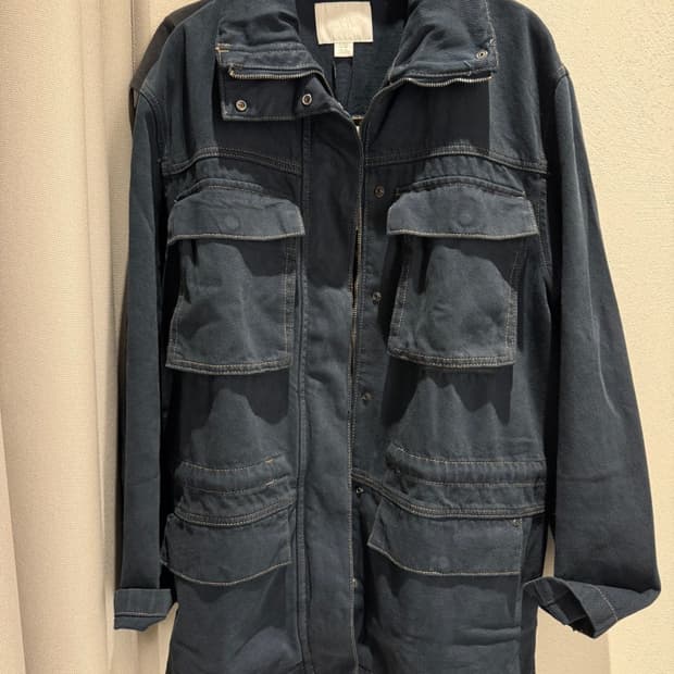 자라 스티치 포켓 필드자켓 재킷 블루 8727/270/407