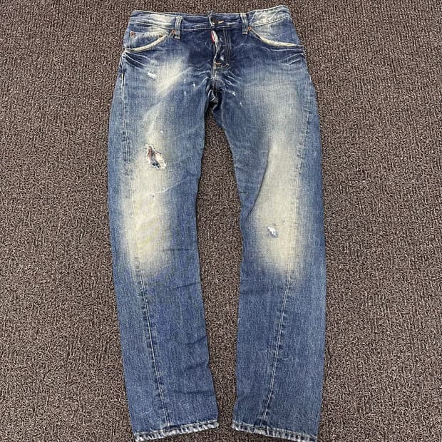 디스퉤어드2 데님 워싱 찢청바지 팬츠 46사이즈