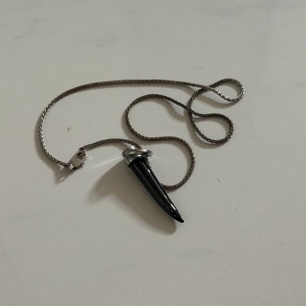 엠포리오 아르마니 뿔 펜던트 목걸이