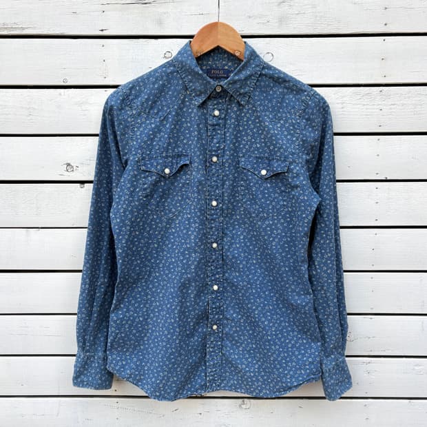 Polo 폴로 플라워 웨스턴 셔츠