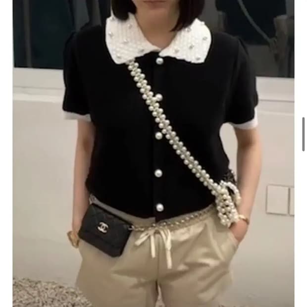 헬더 진주 가디건