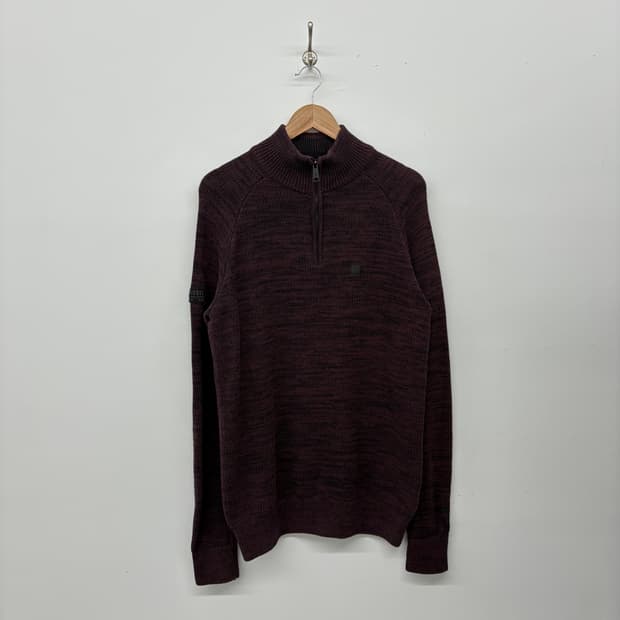 디젤 하프넥 니트 버건디 여/XXL