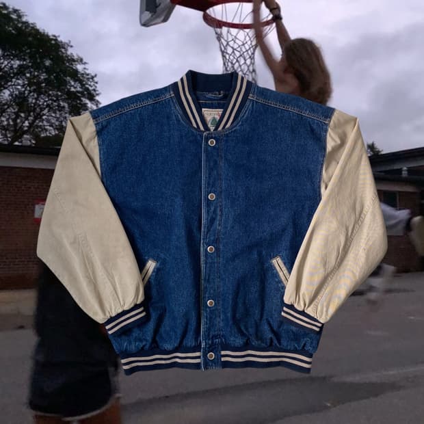노스웨스트 테리토리 데님 바시티자켓 (Man 2XL)