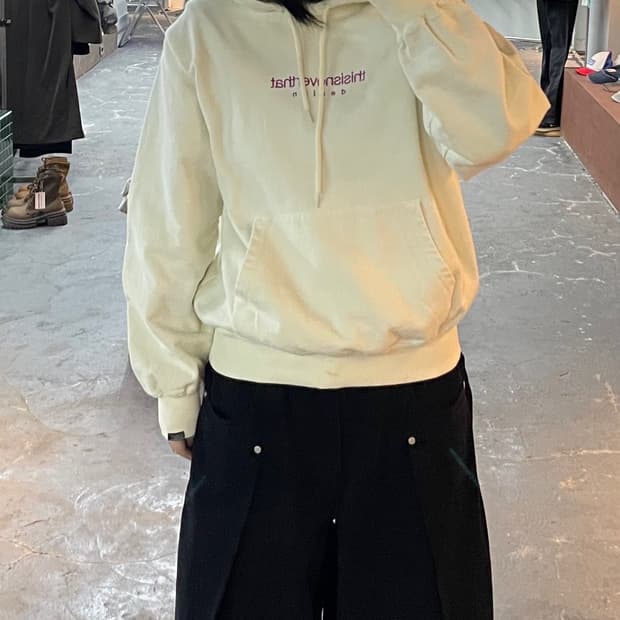 디스이즈네버댓 스펠로고 후드티 H1576