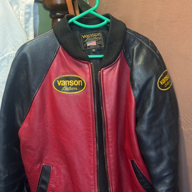 밴슨 vanson Leathers 자켓 103사이즈 /더블알엘/루이스레더