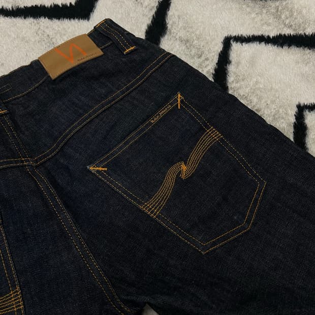 [32]누디진 씬핏 데님팬츠/생지/스판