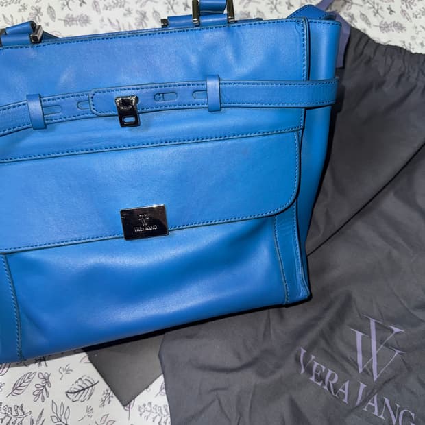 VERA WANG BLUE TOTE BAG