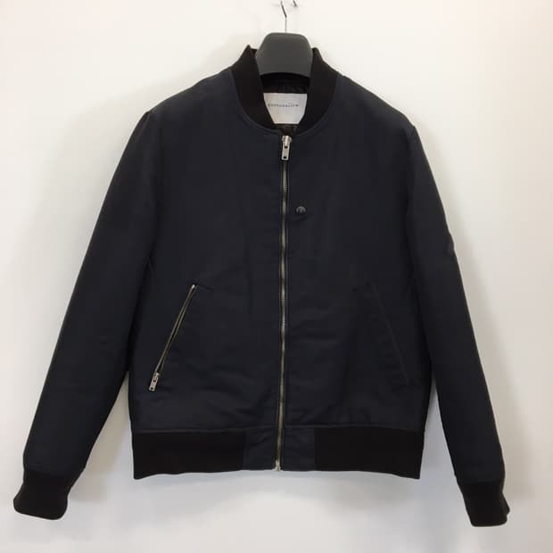 커스텀멜로우 누빔 블루종점퍼 100 사이즈 