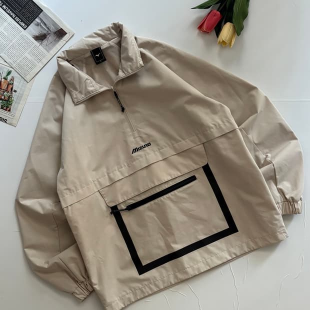 Mizno 미즈노 오버핏 아노락 바람막이