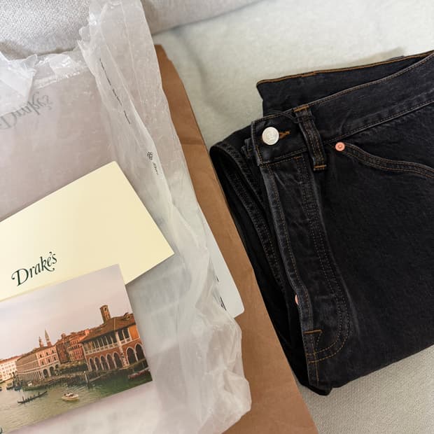 드레익스 챠콜 셀비지 데님 AW25