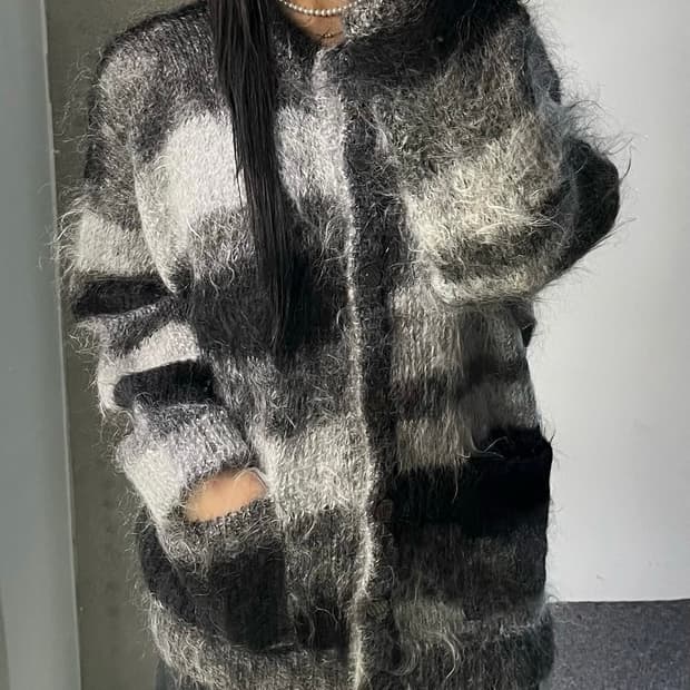 Jaeger 90's 모헤어 가디건