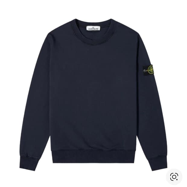 스톤 아일랜드 63051 크루넥 스웨트셔츠 네이비 블루 - 21SS