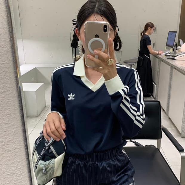 아디다스 스포티앤리치 롱슬리브 풋볼 저지