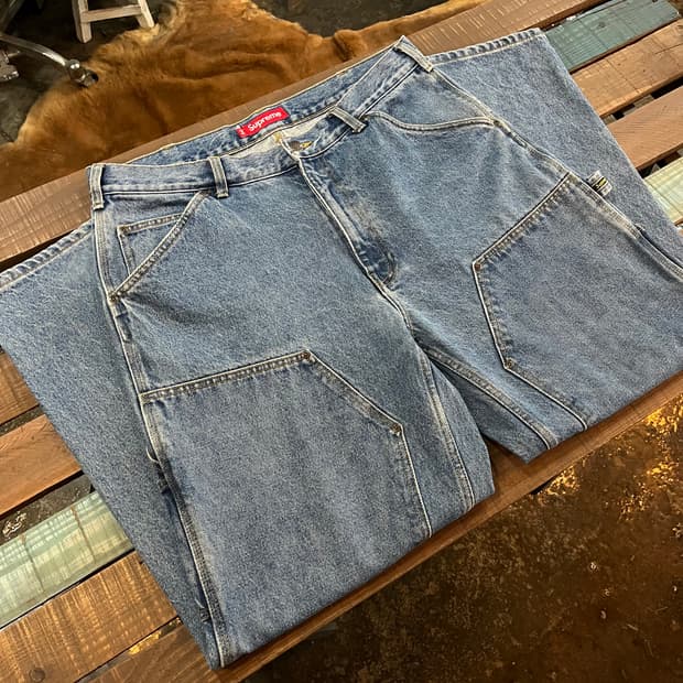 슈프림 24SS 더블니 데님 팬츠