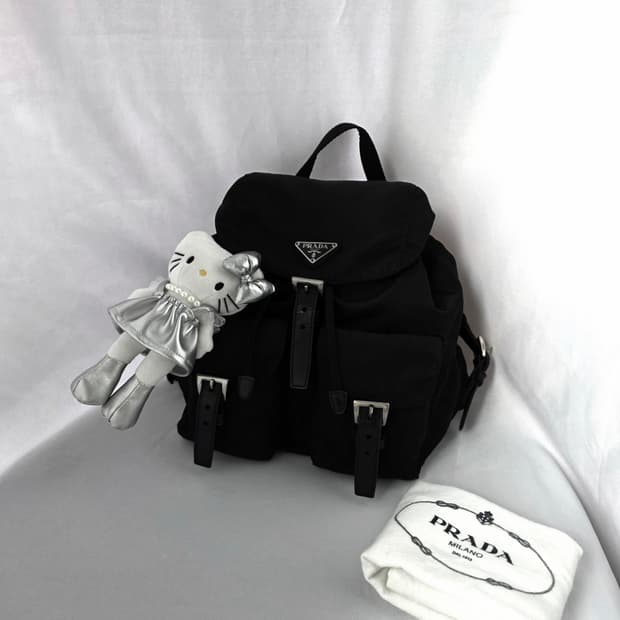 [정품 PRADA] 프라다 투포켓 나일론 빈티지 백팩 스몰