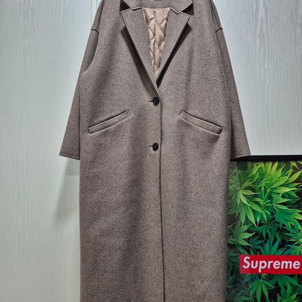 (세일)난닝구. 롱 누빔코트. 모카브라운