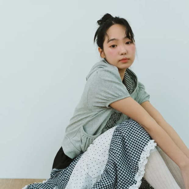 shakiri 샤키리 파우더 코튼 캉캉 스커트 블랙