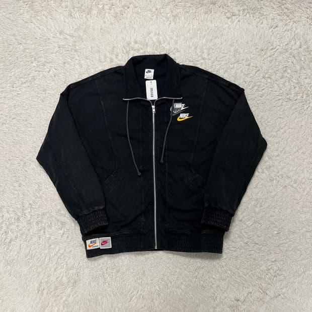나이키 멀티로고 데님 풀집업 자켓