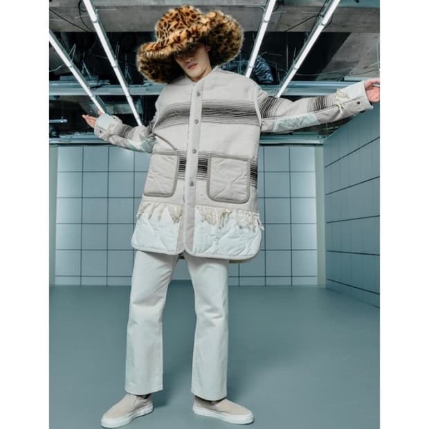 [XS]준야와타나베 자미로콰이 22AW 자미로콰이 니트도킹 라이너 파카