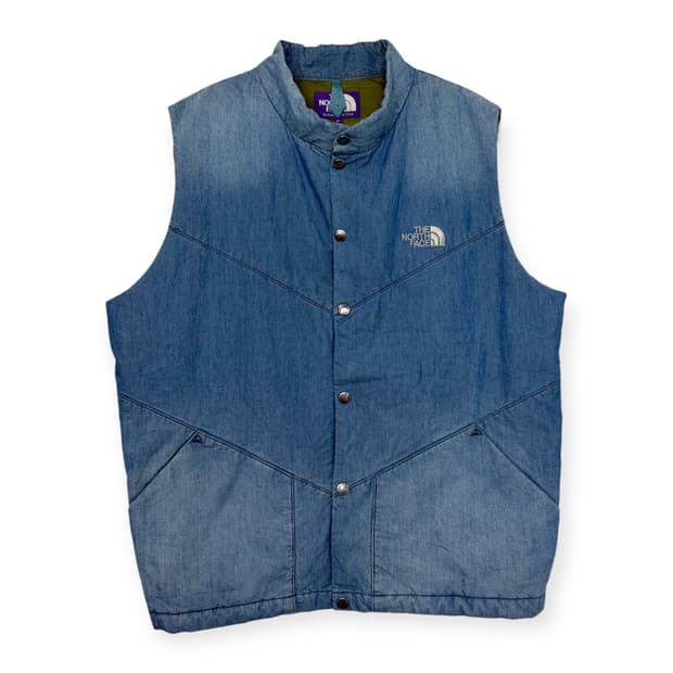 노스페이스 퍼플라벨 인슐레이티드 베스트 데님 조끼