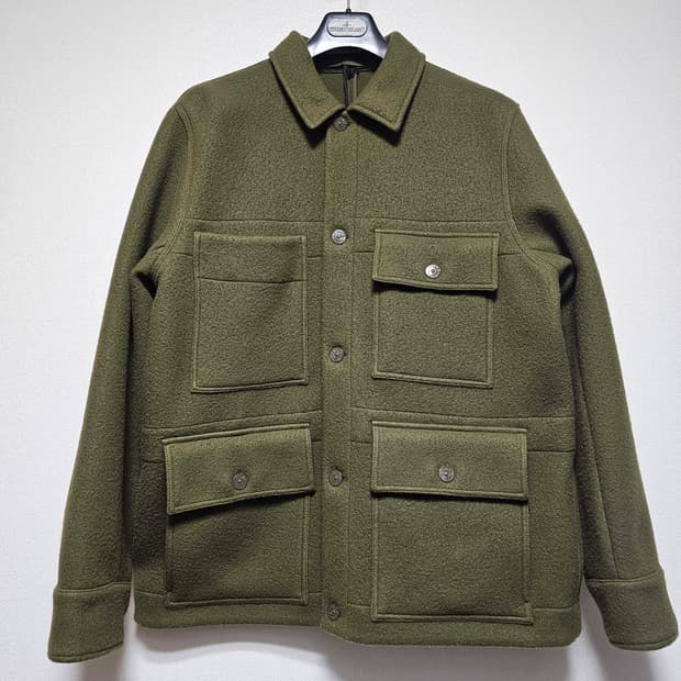 스톤아일랜드 고스트피스 헤비 멜튼 울 캐시미어 자켓 (새 상품)