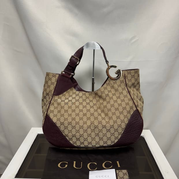 정품 구찌 모노그램 호보백