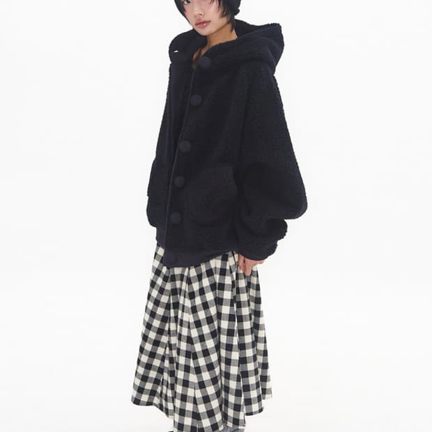 익스파이어드걸 패치 깅엄 스커트 Patchy Gingham Skirt