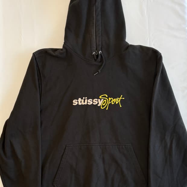 스투시 스포츠 자수 후드