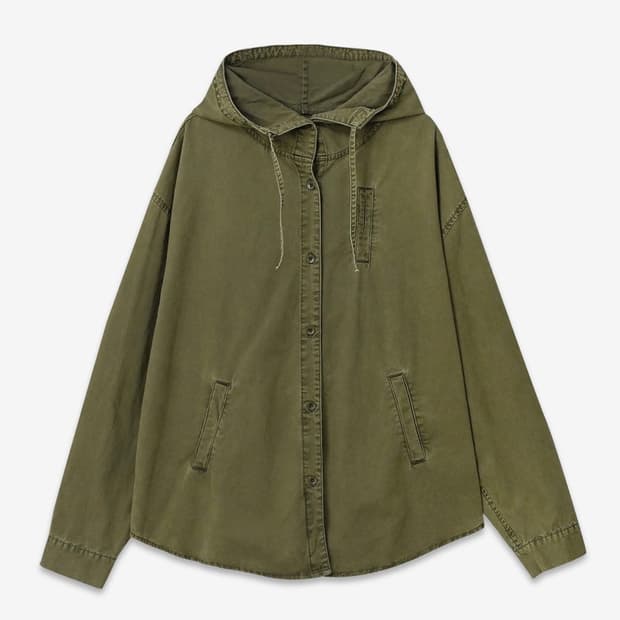 헨콕 피그먼트 후드 셔츠