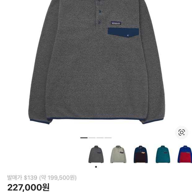 파타고니아 신칠라 니켈 네이비 m