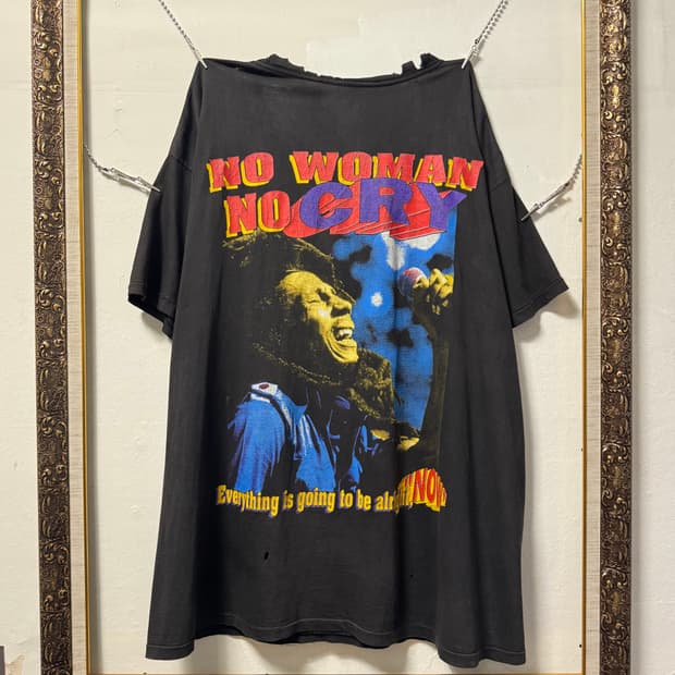 빈티지 90s Bob Marley Rap Tee 밥말리 랩티셔츠